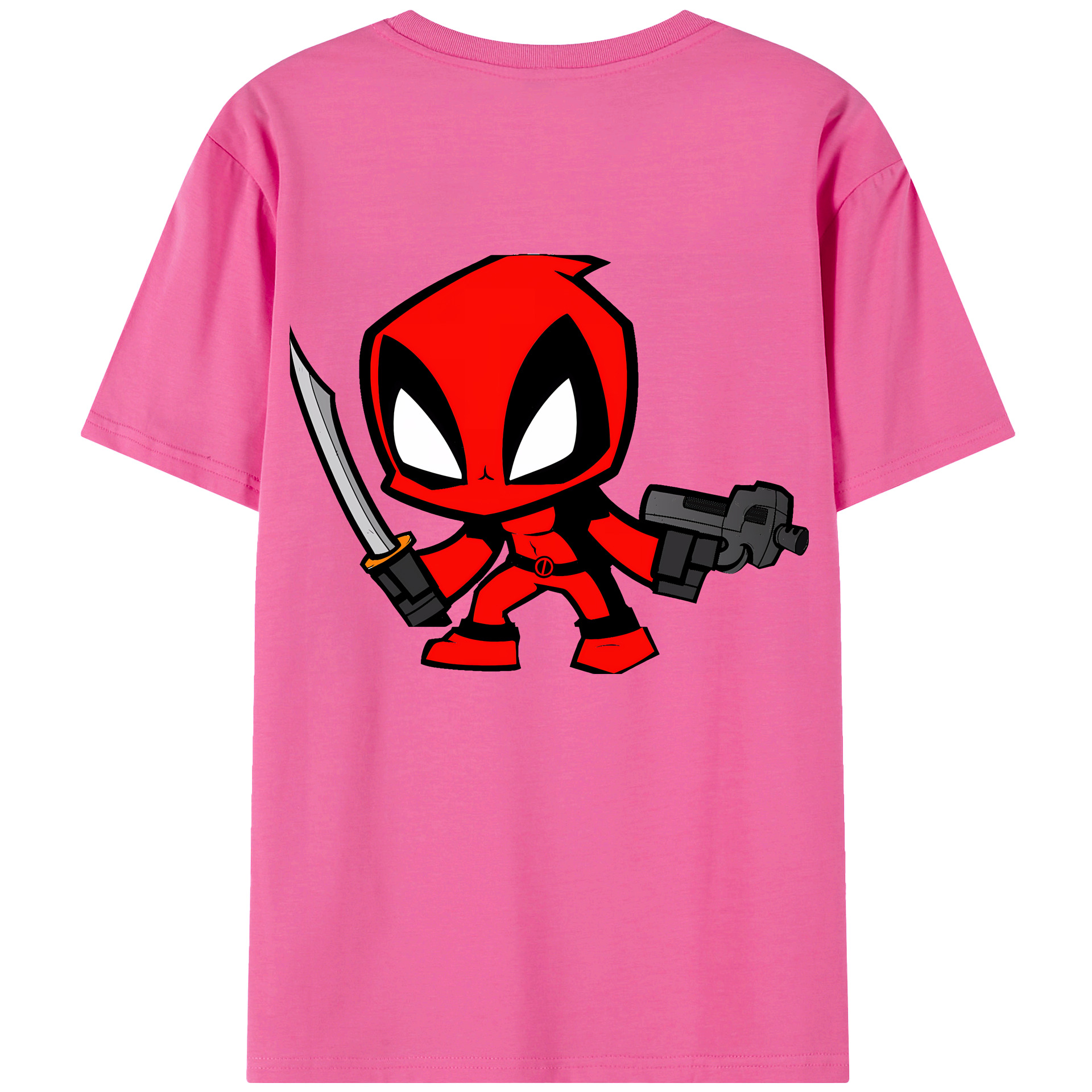 （画像用） Deadpool デッドプール レディース半袖Tシャツ(バックプリント)